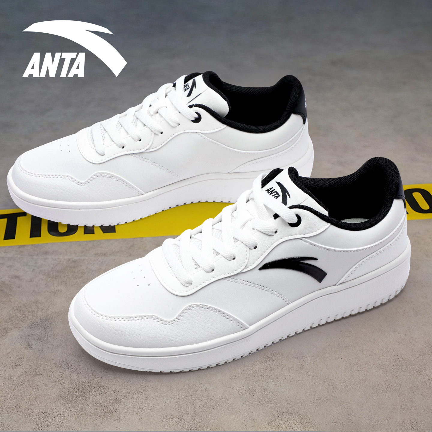 安踏男鞋厚底板鞋潮流小白鞋