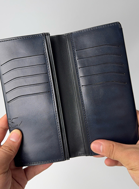 【皮先生专属】男士长款钱包 竖款钱夹西装夹 古法纯手工擦色牛皮
