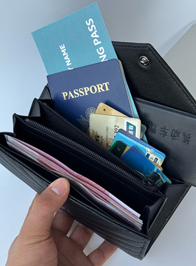 皮先生专属 V型线格鱼子酱牛皮口盖翻盖钱包 信封按扣款钱夹