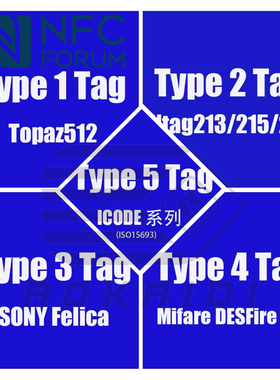 NFC FORUM Tag 标签大全套 Type4、Type5 共计15枚 NFC测试卡