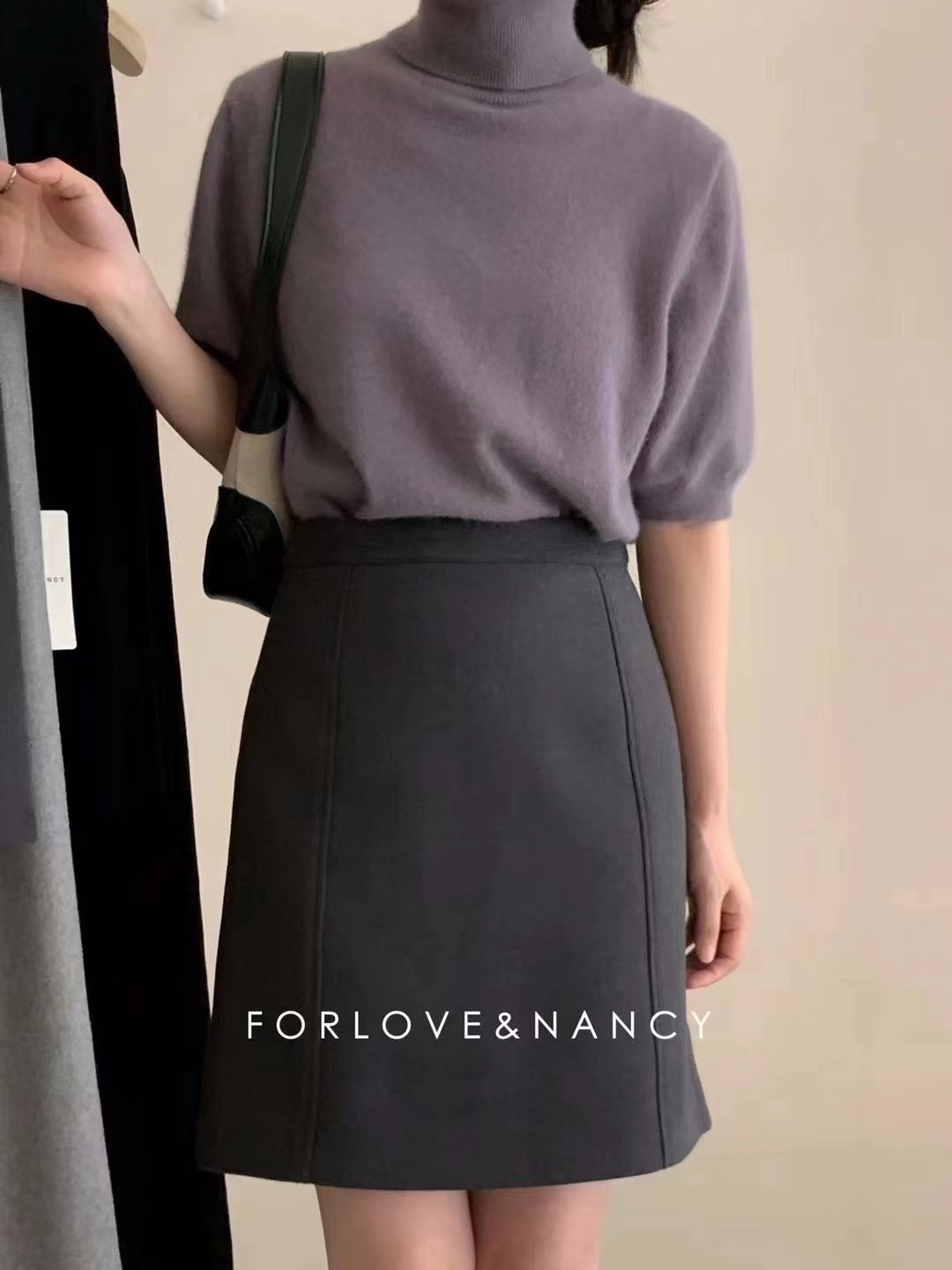 百搭简约气质半身裙女