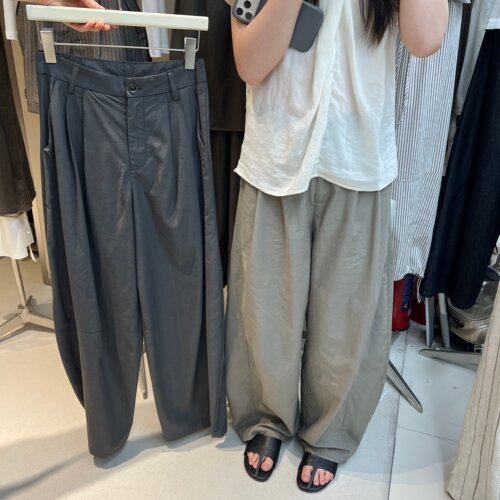 ABOWLAB6105夏季2026韩系宽松百搭小个子显瘦显高气球裤休闲裤女