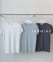 推荐款~JASMINE十三行2025春夏基础款纯色好穿显瘦短袖T恤女2015