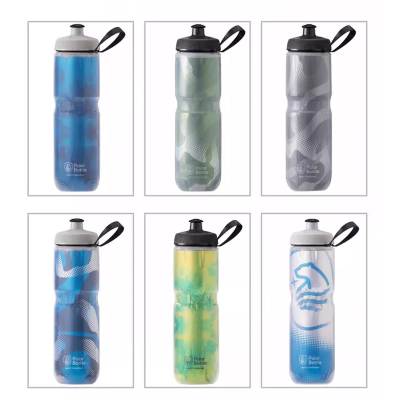 美国北极熊水壶自行车山地车骑行跑步登山运动单车水杯保冰冷水瓶