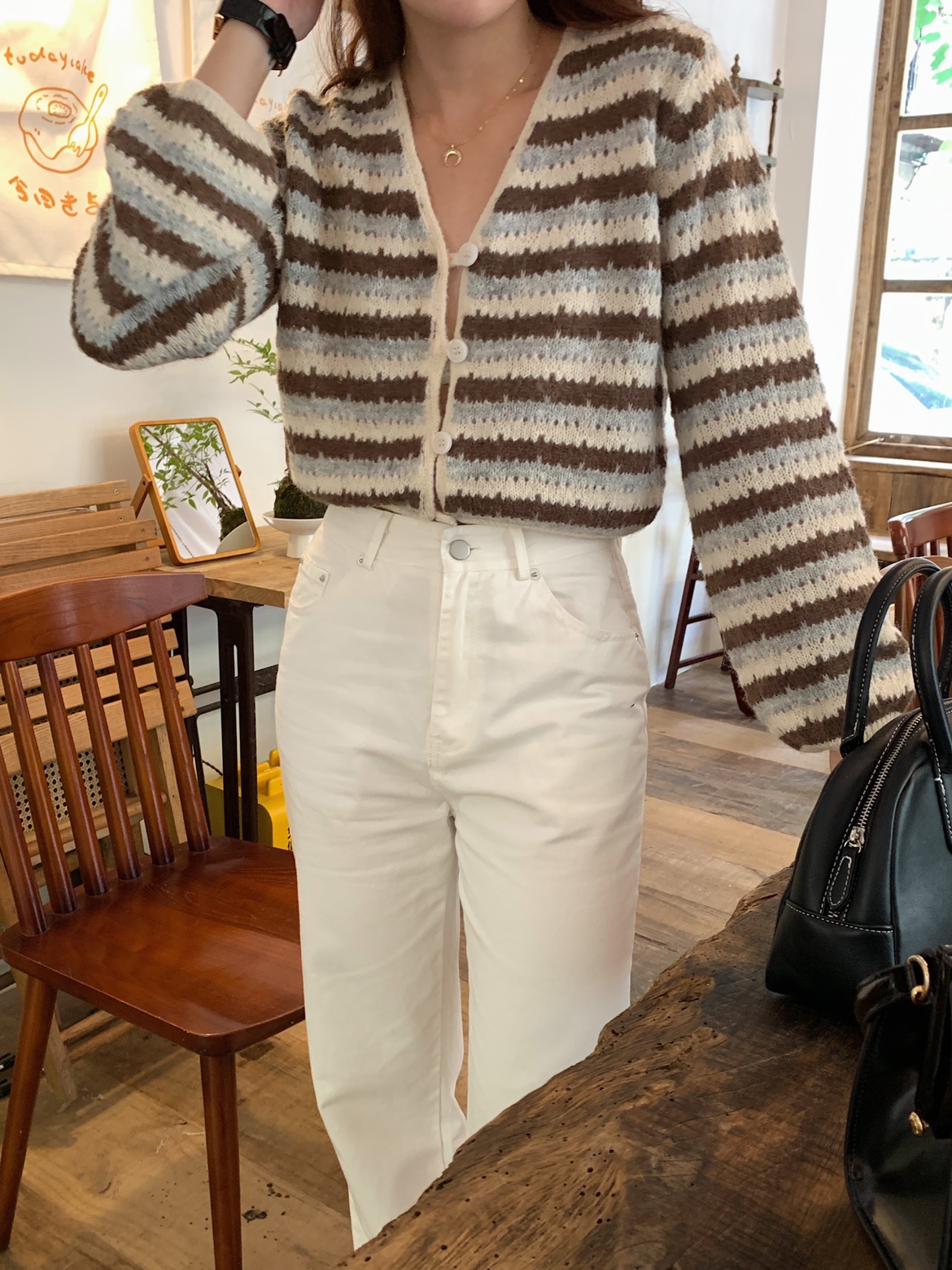 夏季短款翻领拼色针织上衣女神