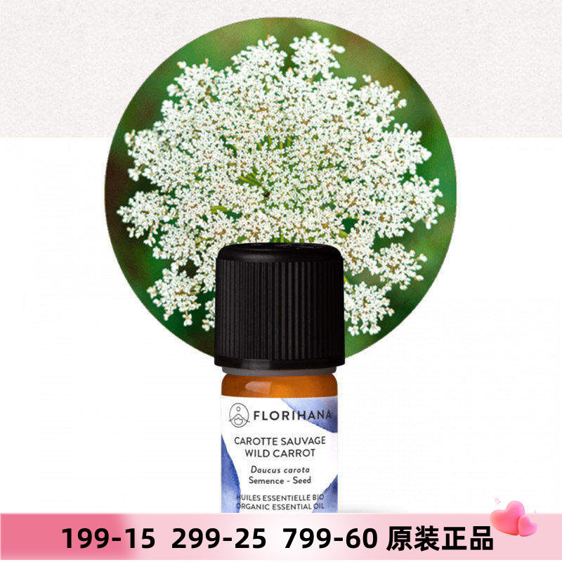 florihana有机胡萝卜籽精油老白