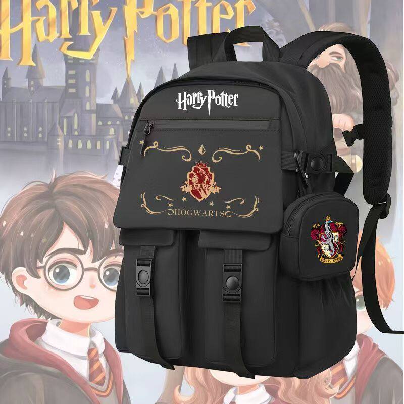 哈利波特魔法学院周边书包霍格沃兹斯莱特林初高中小学生双肩背包