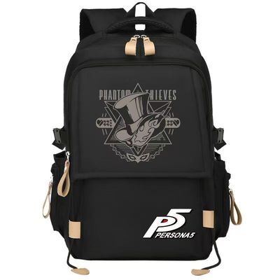 女神异闻录5游戏书包PERSONA5雨宫莲背包中小学生大容量动漫双肩