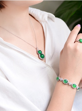 玛瑙吊坠手链戒指女款天然