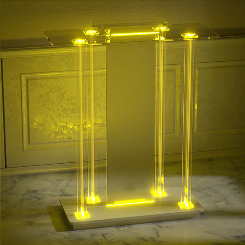 贵禾云发光演讲台可定制