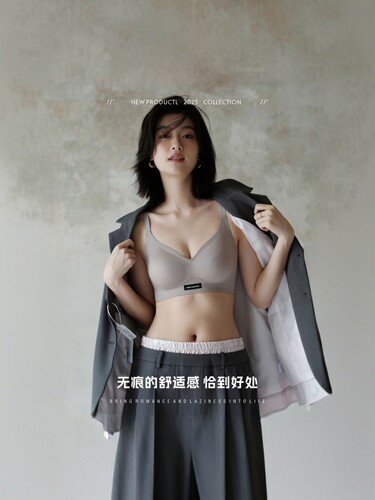 奥吉兰莉301 内衣无痕女小胸聚拢无钢圈支撑防下垂收副乳文胸包邮