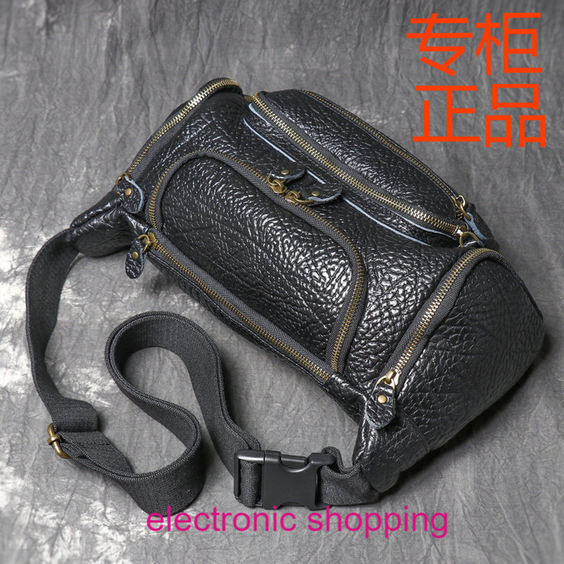 跨境男包真皮男士胸包野牛皮单肩斜挎包大容量牛皮腰包多功能背包,箱包皮具/热销女包/男包,男士包袋,淘宝优惠券,粉丝福利购,淘宝优惠卷