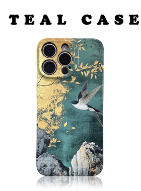 新中式国风原创图案手机壳适用苹果16promaxiphoneOPPORENO10PROFINDX5PRO荣耀MAGIC4PROVIVOX200IQOONEO6