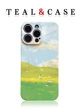 风车之国清新治愈氛围感菲林手机壳亮面适用苹果16promaxiphoneOPPORENO10PROFINDX5PROMAGIC4PROIQOONEO6ins