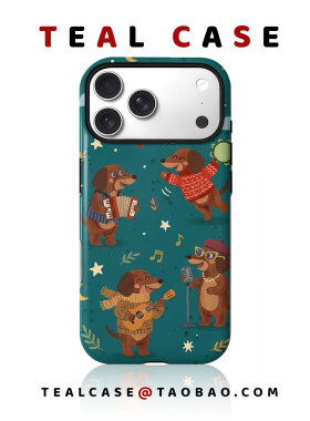 绿色腊肠狗软壳～原创图案手机壳适用苹果17promaxiphoneOPPORENO10PROFINDX5PRO荣耀MAGIC4VIVOX200IQOONEO6