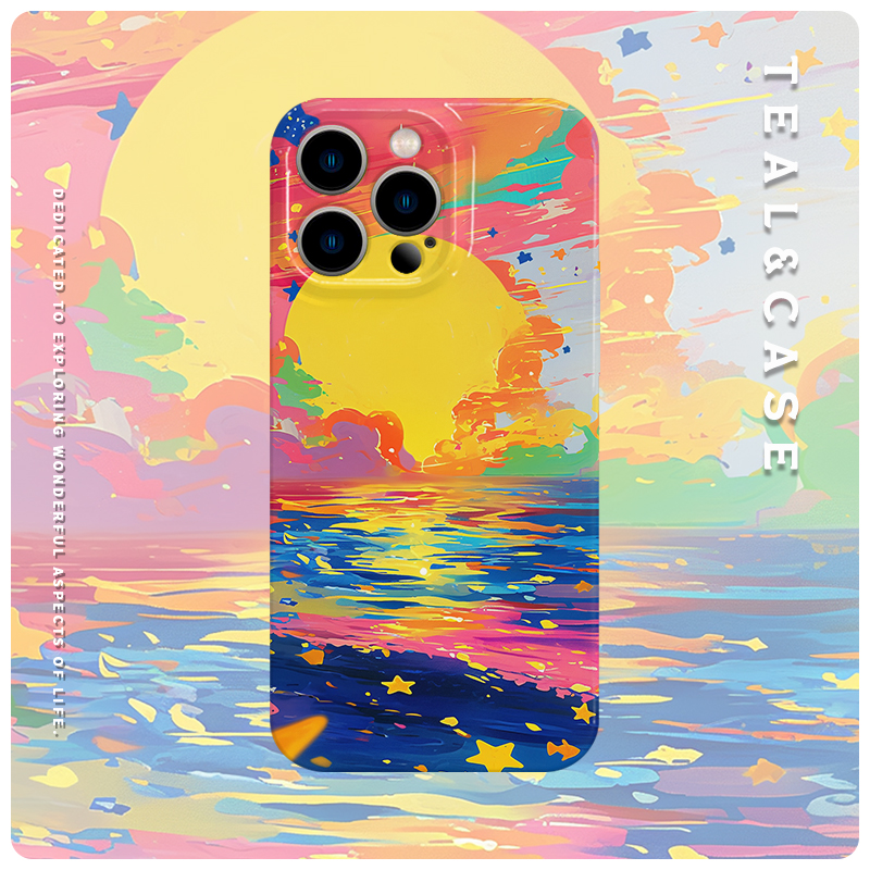 原创油画星星之海软壳全包亮面