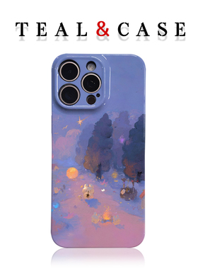 紫色的独夜氛围感菲林手机壳适用苹果16promaxiphoneOPPORENO10PROFINDX5PRO荣耀MAGIC4PROVIVOX200IQOONEO6