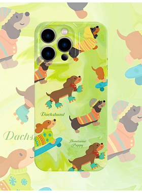 韩系可爱绿色菲林手机壳亮面适用苹果16promaxiphoneOPPORENO10PROFINDX5PRO荣耀MAGIC4PROVIVOX200IQOONEO6