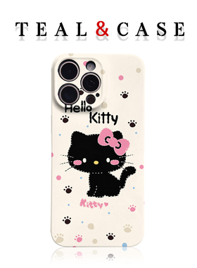 线条hellokitty软壳手机壳适用苹果16promaxiphoneOPPORENO10PROFINDX5PRO荣耀MAGIC4PROVIVOX200IQOONEO6