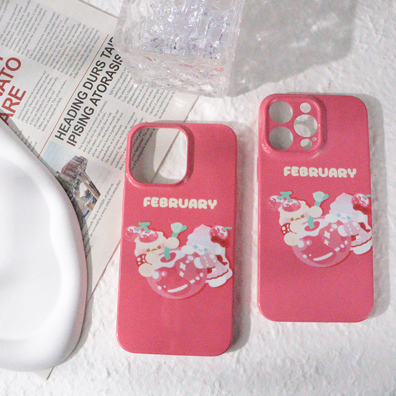 包邮软壳硬壳可爱ins风红色苹果