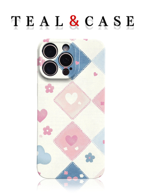 原创小清新格子图案手机壳适用苹果16promaxiphoneOPPORENO10PROFINDX5PRO荣耀MAGIC4PROVIVOX200IQOONEO6