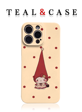 红帽凯蒂猫菲林手机壳亮面适用苹果16promaxiphoneOPPORENO10PROFINDX5PRO荣耀MAGIC4PROVIVOX200IQOONEO6