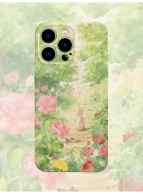 原创春天爱丽丝回头手机壳适用苹果16promaxiphoneOPPORENO10PROFINDX5PRO荣耀MAGIC4PROVIVOX200IQOONEO6