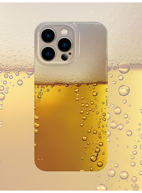 夏日冰啤撞色菲林手机壳亮面适用苹果16promaxiphoneOPPORENO10PROFINDX5PRO荣耀MAGIC4PROVIVOX200IQOONEO6