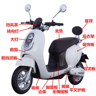 小米粒外壳配件爱丽丝绿源欧派电动车塑料件小刀雅迪前围面板前脸