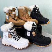 男女款 外贸雪地靴户外高帮时尚 防水防滑去东北零下抗寒加绒棉鞋 冬