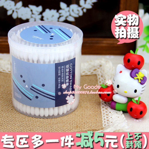 圆头卫生清洁盒装化妆棉棒