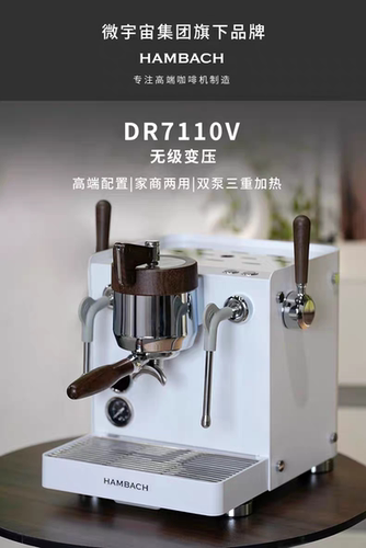 HAMBACH汉巴赫变压款咖啡机家用小型意式半自动咖啡机DR7110V