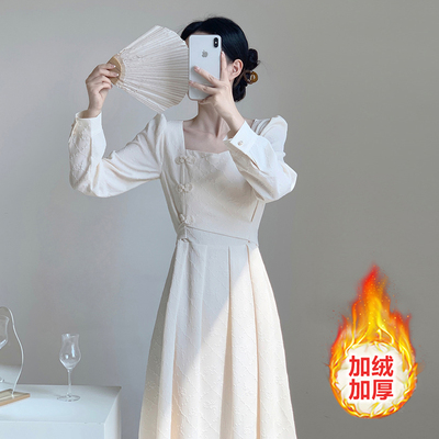 新中式内搭打底改良旗袍连衣裙