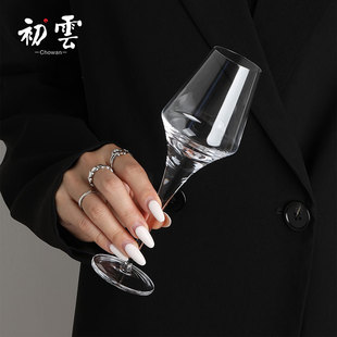 水晶杯 高脚杯洋酒杯干邑杯白兰地闻香杯法式 路易十三杯 光之礼赞