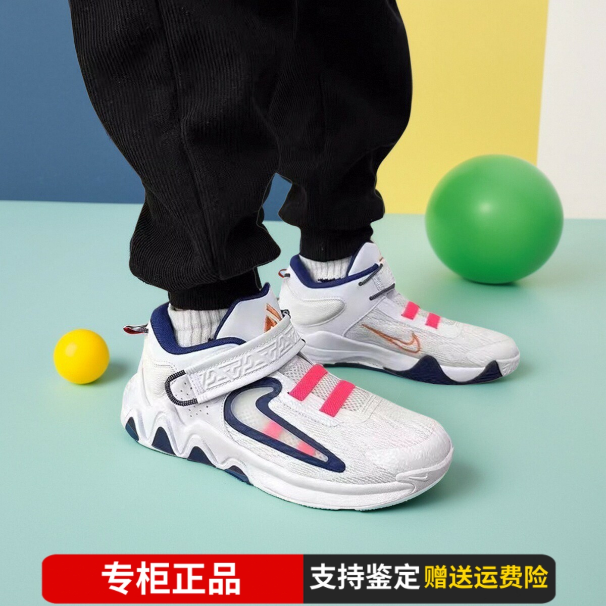 耐克字母哥儿童篮球鞋缓震运动鞋