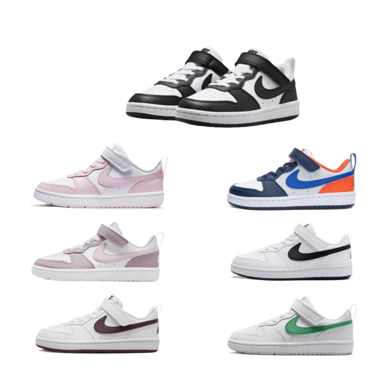 正品NIKE耐克儿童鞋男童女童魔术贴运动时尚百搭舒适板鞋DV5457