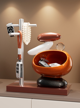 时来运转钥匙收纳玄关摆件客厅入户门口鞋柜家居装饰乔迁新居礼品