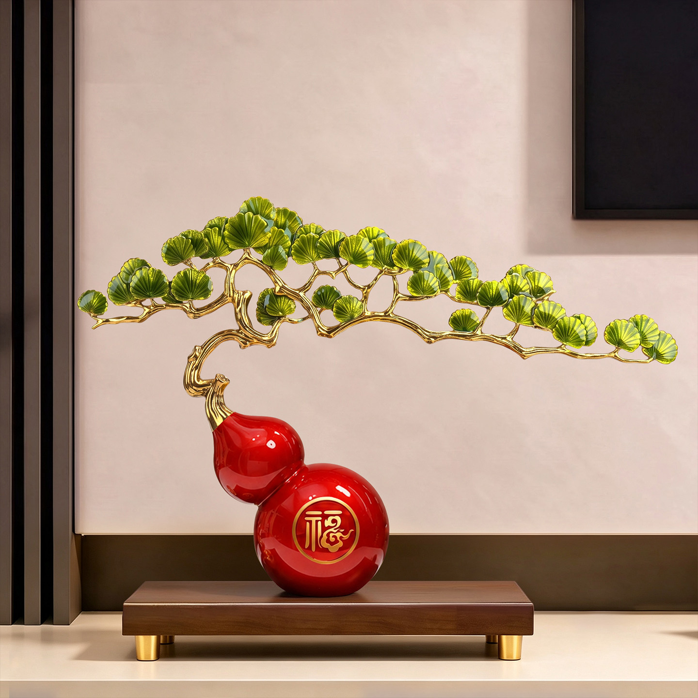 福禄双全招财葫芦摆件高档装饰品图片