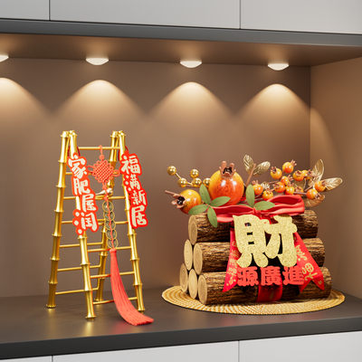 财源广进摆件乔迁之喜装饰布置客厅玄关搬家入宅仪式用品新居礼物