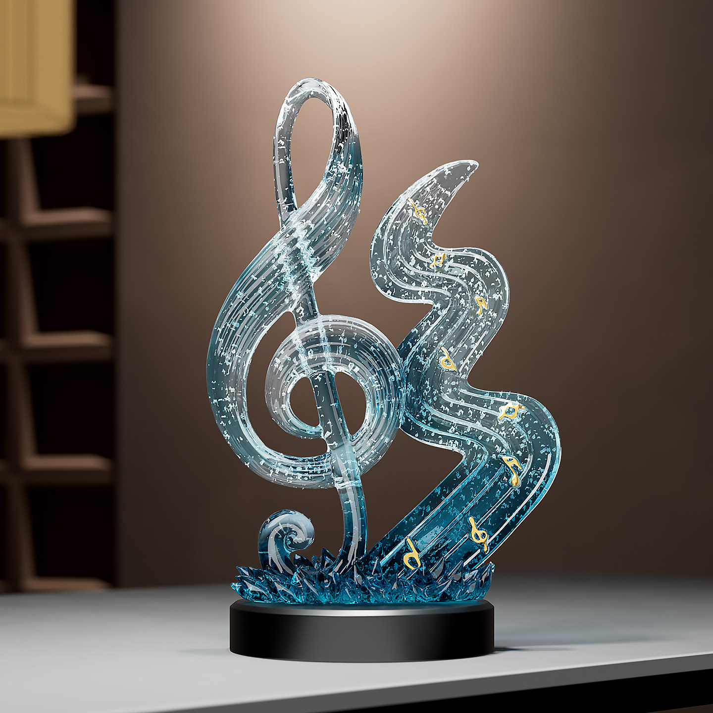 音符艺术摆件客厅高级感工艺品入户玄关电视柜酒柜装饰品轻奢高档,家居饰品,装饰摆件,淘宝优惠券,粉丝福利购,淘宝优惠卷