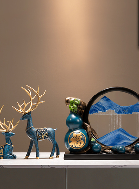 葫芦流沙画 画摆件客厅电视柜酒柜办公室装饰品搬家礼物乔迁新居