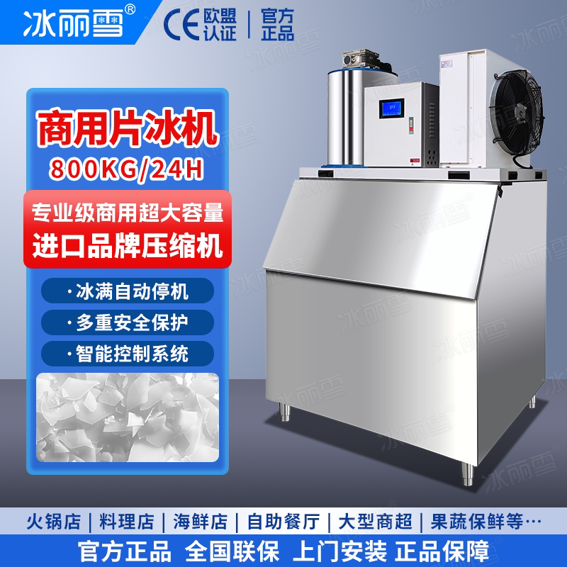 商用制冰机片冰机200KG300/500公斤水产海鲜超市火锅店大型自助餐