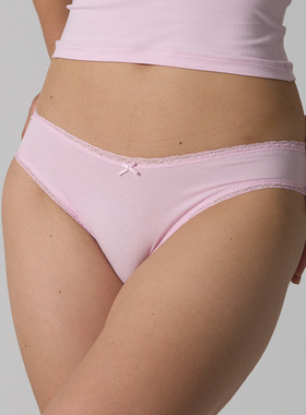 LIGHTWEIGHT COTTON LACE UNDERWEAR 蕾丝纯棉三角裤包臀内裤女
