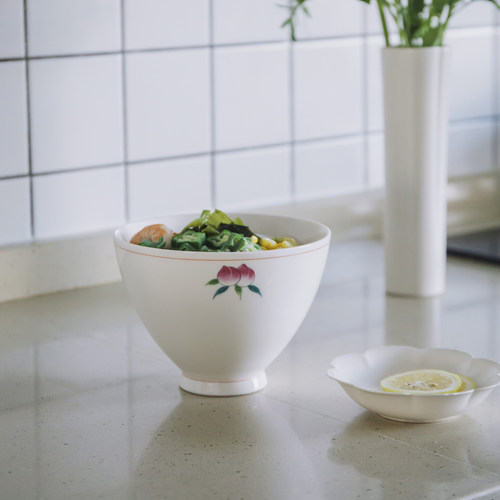 曼叙桃子斗笠汤面碗高颜值泡面碗