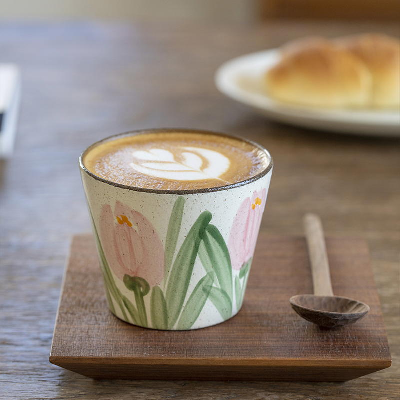 曼叙手工粗陶咖啡杯女生生日礼物