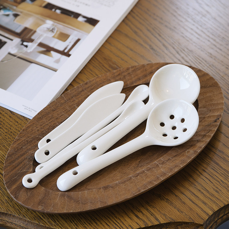 曼叙陶瓷刮刀果酱景德镇草木灰家用摸面包酱刀无刃黄油抹刀勺套装,餐饮具,西餐刀具,淘宝优惠券,粉丝福利购,淘宝优惠卷