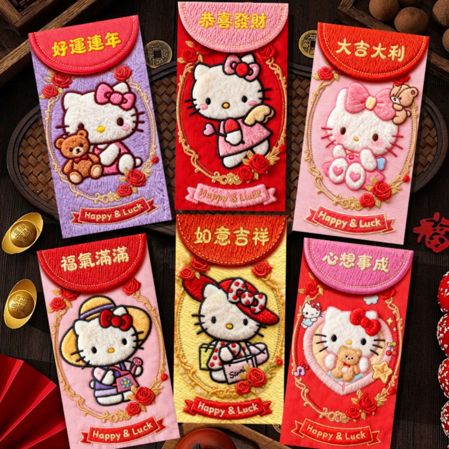 新潮仿毛绒KT红包袋立体效果趣味利是封大hellokitty控新年礼金袋,节庆用品/礼品,红包/利是封,淘宝优惠券,粉丝福利购,淘宝优惠卷