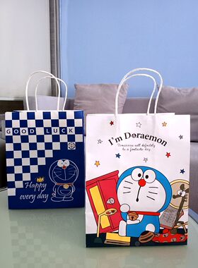 机器猫叮当猫哆啦A梦牛皮纸袋子