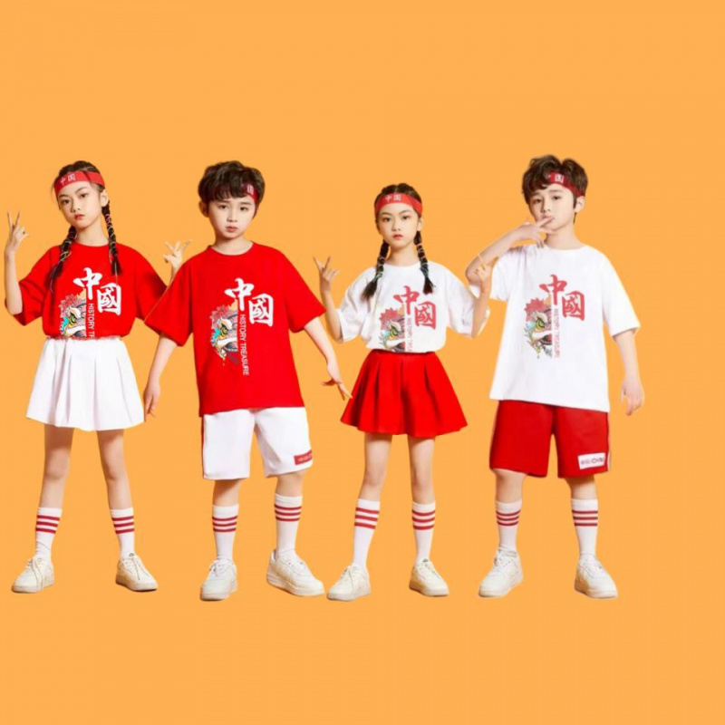 醒狮儿童表演服啦啦队操小学生运