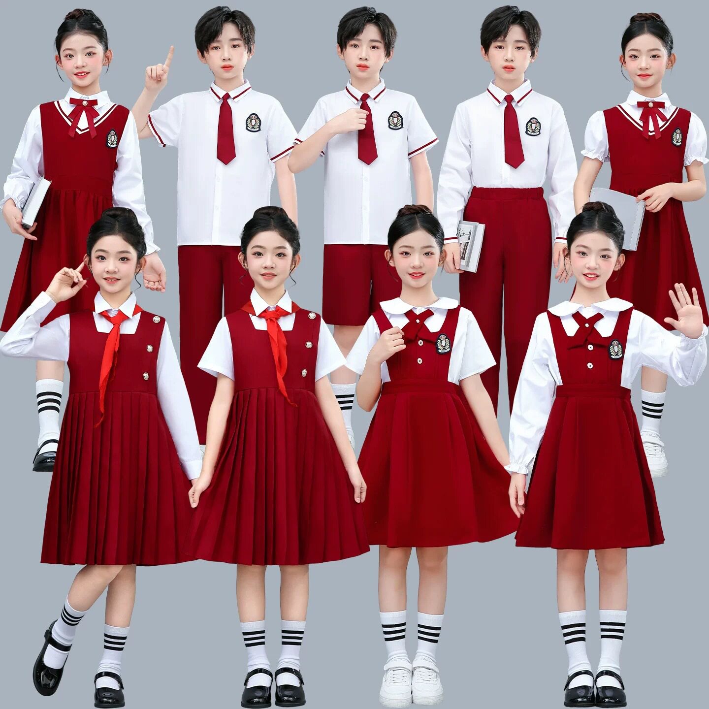 英伦风儿童合唱服中小学生毕业服
